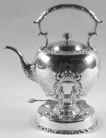 Louis XV (Sterling, 1891, Hollowware) Kettle, Stand & Burner