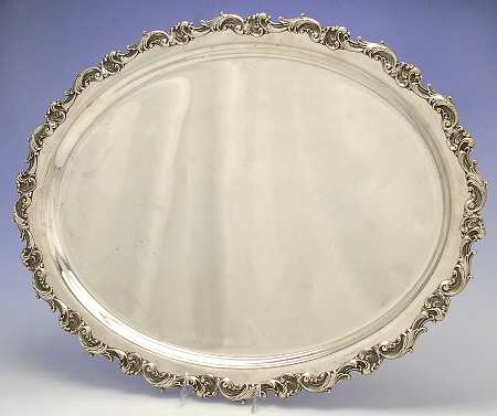 Louis XV (Sterling, 1891, Hollowware) Large Waiter Tray