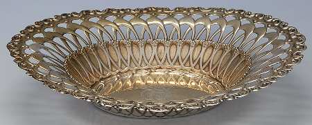 Louis XV (Sterling, 1891, Hollowware) Oval Large Sterling Vegetable Bowl
