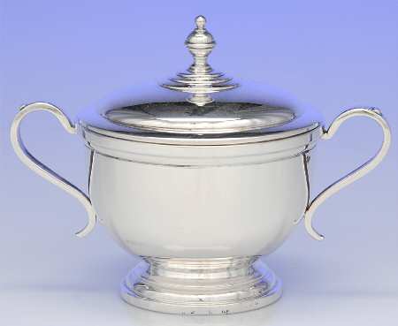 Exemplar (Sterling, S3, Hollowware) Sugar Bowl & Lid