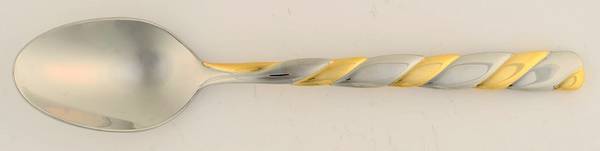Gold Spiral (Stainless, Gold Acct) Place/Oval Soup Spoon