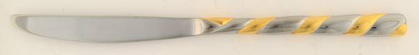 Gold Spiral (Stainless, Gold Acct) Modern Solid Knife