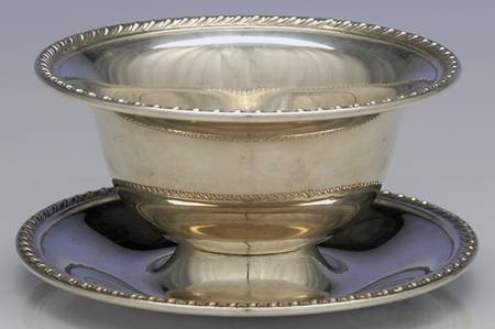 Halifax (Sterling, Hollowware) Sauce Boat & Underplate