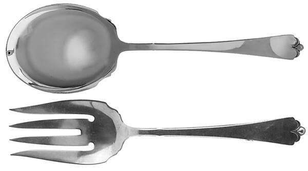 Lotus (Sterling, 1935) (2 Pc) Solid Salad Set