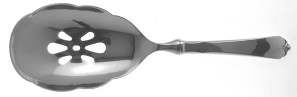 Lotus (Sterling, 1935) Pierced Serving Spoon with Stainless Bowl