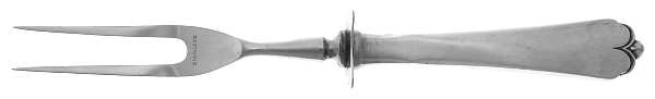 Lotus (Sterling, 1935) Small Carving Fork W/Sterling Guard