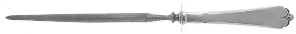 Lotus (Sterling, 1935) Large Knife Sharpener-Steel Rod w/Sterling Guard