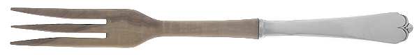 Lotus (Sterling, 1935) Salad Serving Fork with Wooden Prongs