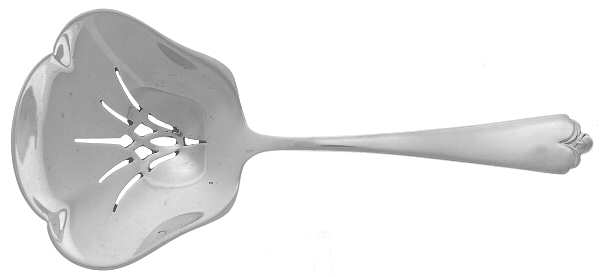 Lotus (Sterling, 1935) Solid Bon Bon Spoon with Pierced Bowl