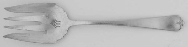 Lotus (Sterling, 1935) Solid Salad Serving Fork