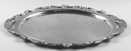 La Reine (Silverplate, Hollowware) Large Silverplate Waiter Tray