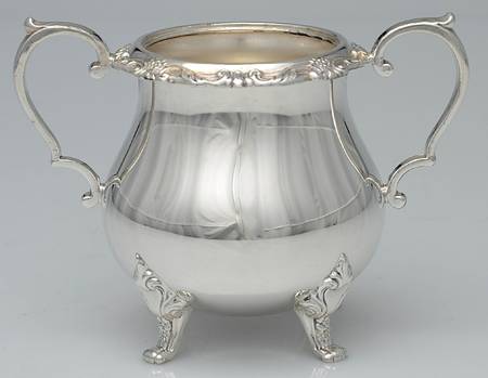 La Reine (Silverplate, Hollowware) Sugar Bowl No Lid by Wallace Silver