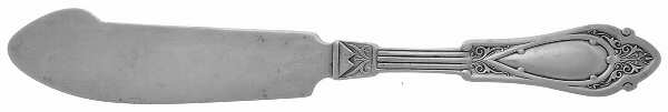 Venetian (Sterling, 1875) Flat Handle Master Butter Knife