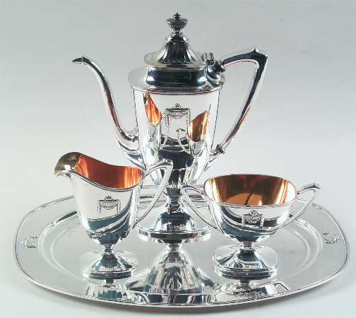 Buckingham (Silverplate, 1924, Hollowware) (4 Pc) Demi Set (SDEP,SCRM,SSUOM,STRDEM)