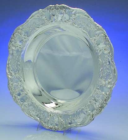 Grand Victorian (Silverplate, Hollowware) Pie Plate & Glass Liner