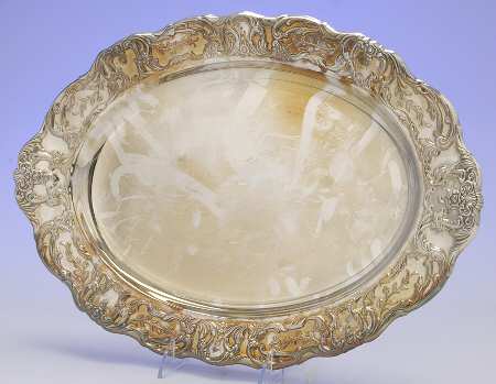 Grand Victorian (Silverplate, Hollowware) 17" Oval Serving Platter
