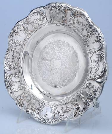 Grand Victorian (Silverplate, Hollowware) Wine Bottle Coaster