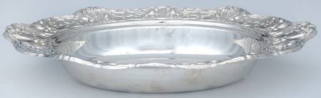 Grand Victorian (Silverplate, Hollowware) Double Vegetable Bowl-No Lid