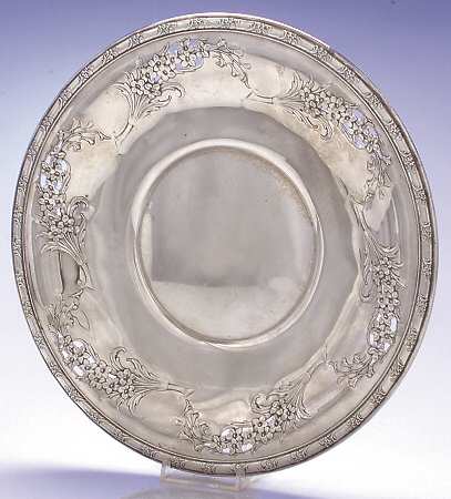 Larkspur (Sterling, 1939, Hollowware) 10" Sandwich Plate