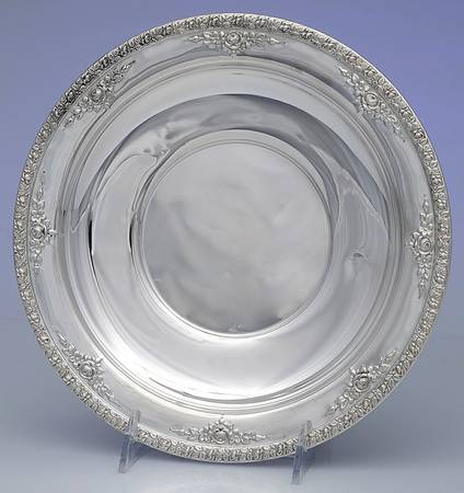 Normandie (Sterling, 1933, Hollowware) 9" Sandwich Plate