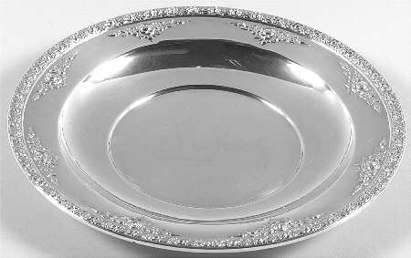 Normandie (Sterling, 1933, Hollowware) Small Sterling Sandwich Plate