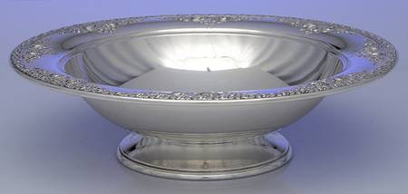 Normandie (Sterling, 1933, Hollowware) Round Sterling Footed Centerpiece