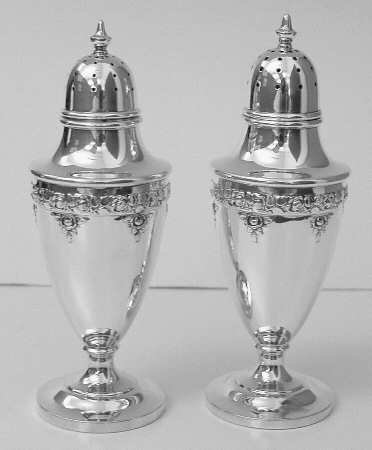 Normandie (Sterling, 1933, Hollowware) Salt and Pepper Set