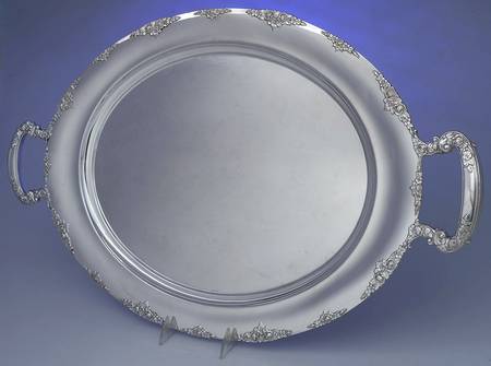Normandie (Sterling, 1933, Hollowware) 21" Waiter Tray