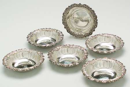 Pompadour (Sterling, 1895-1898, Hollowware) Finger Bowl (Set of 6)