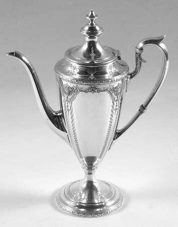 Navarre (Sterling, 1908, Hollowware) Demi Coffee Pot