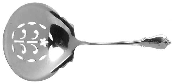 Grand Colonial (Sterling, 1942, No Monos) Solid Bon Bon Spoon with Pierced Bowl