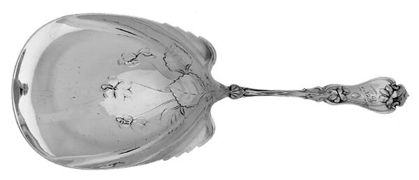 Violet (Sterling, 1905, Monograms) Cracker Spoon by Whiting Manf Co