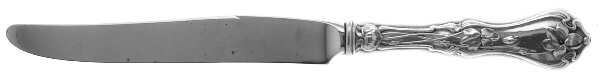 Violet (Sterling, 1905, Monograms) New French Hollow Knife by Whiting Manf Co