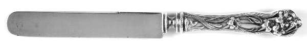 Lily (Sterling, 1902, Monograms) Blunt Hollow Knife with Bolster