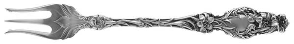 Lily (Sterling, 1902, Lion-Pat. 1902, Monograms) Oyster Fork