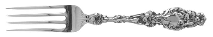Lily (Sterling, 1902, Lion-Pat. 1902, Monograms) Fork