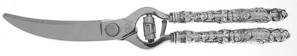 Lily (Sterling, 1902, Lion-Pat.1902) Poultry Shears with Stainless Blades