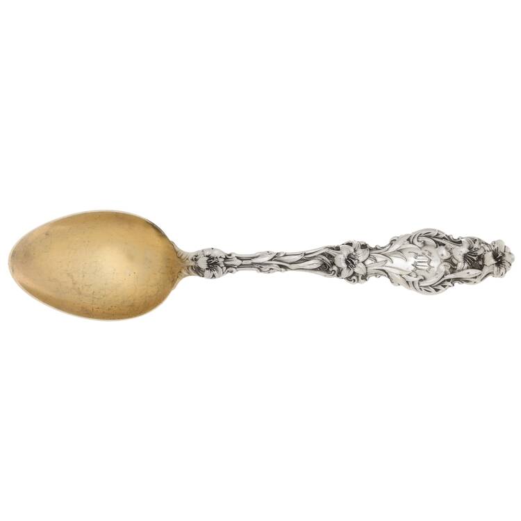 Lily (Sterling, 1902, Lion-Pat. 1902, Monograms) Demitasse Spoon