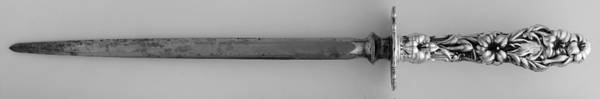 Lily (Sterling, 1902, Lion-Pat.1902) Large Thick Handle Steel Rod Knife Sharpener