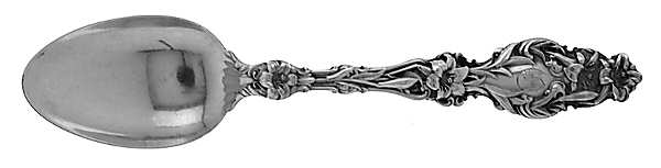 Lily (Sterling, 1902, Lion-Pat. 1902, Monograms) Teaspoon