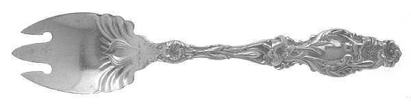 Lily (Sterling, 1902, Lion-Pat. 1902, Monograms) Ice Cream Fork