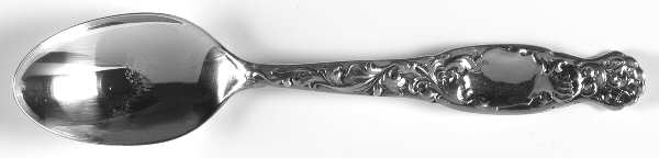 Heraldic (Sterling, 1880, Monograms) Teaspoon by Whiting Manf Co