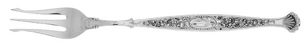 Hyperion (Sterling, 1888, Monograms) Oyster Fork by Whiting Manf Co