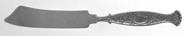 Hyperion (Sterling, 1888, Monograms) Flat Handle Master Butter Knife by Whiting Manf Co