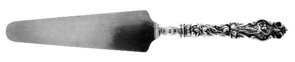 Irian (Sterling, 1902, No Monograms) Pie Server with Silverplate Blade