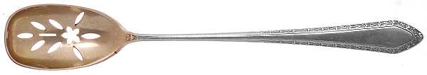 Orange Blossom (Sterling, 1923) Pierced Bowl Short Handle Olive Spoon