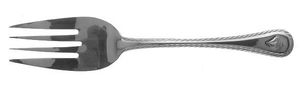 Nautica (Stainless) Medium Solid Cold Meat Serving Fork