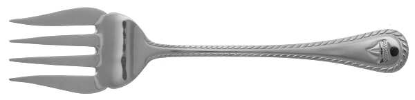 Nautica (Stainless) Large Solid Cold Meat Serving Fork