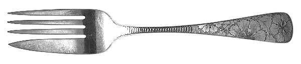 WMW1 (STERLING) Medium Solid Cold Meat Serving Fork
