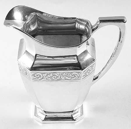 Somerset-Engraved (Sterling, Hollowware) Creamer